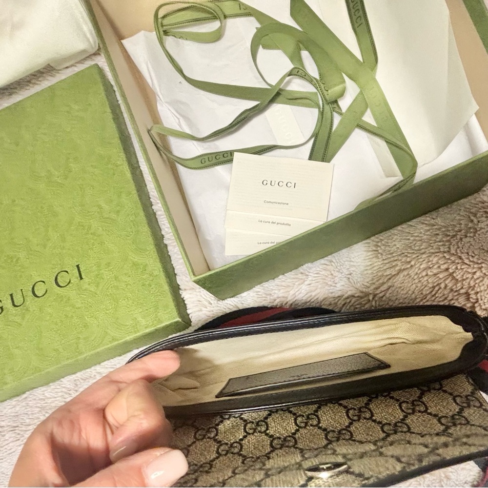 Ophidia mini bag, EUC, comes with box, ribbon, and dust bag. Lovely bag. 💕 - Picture 6 of 8